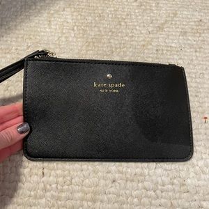 Kate Spade black wristlet